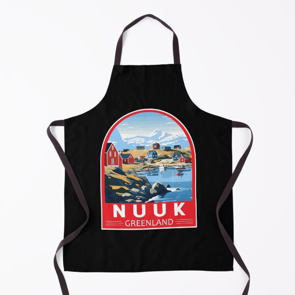 Item preview, Nuuk Greenland Travel Art Emblem designed and sold by KrisSidDesigns.