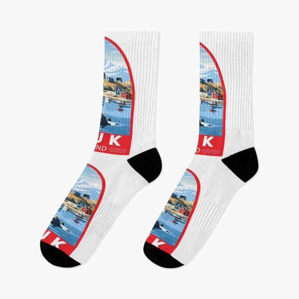 Item preview, Nuuk Greenland Travel Art Emblem designed and sold by KrisSidDesigns.