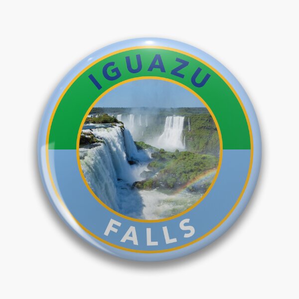 Item preview, Iguazu Falls Round Emblem designed and sold by travelwitheric.