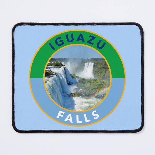 Item preview, Iguazu Falls Round Emblem designed and sold by travelwitheric.