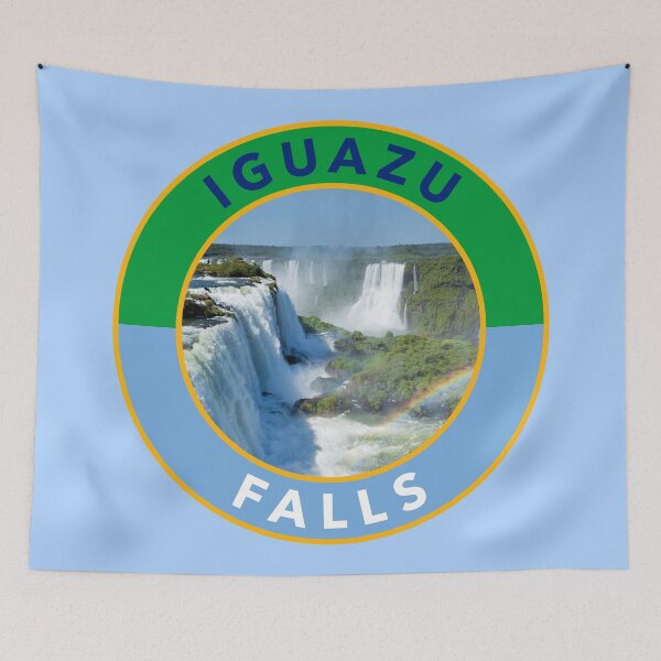 Item preview, Iguazu Falls Round Emblem designed and sold by travelwitheric.