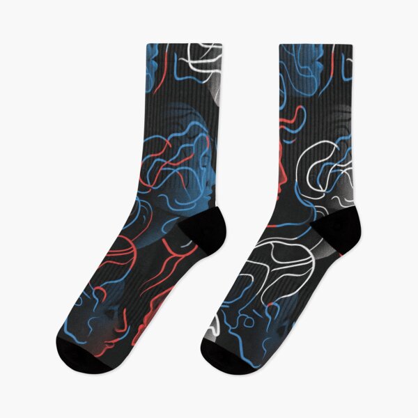 Item preview, Abstract Faces in Contrast - Modern Line Art Design designed and sold by delohill.