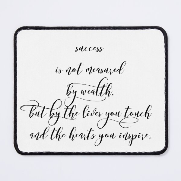 Item preview, True Success: Touching Lives and Inspiring Hearts - Success Quote designed and sold by Soaring Eagle.