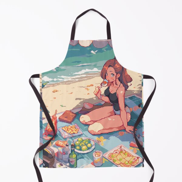 Artikelvorschau, Strandpicknick – Pixelkunst entworfen und verkauft von octoboobs.