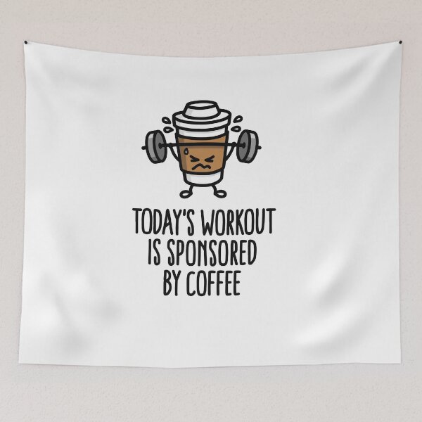 Item preview, Todays workout is sponsored by coffee (lifting) designed and sold by LaundryFactory.