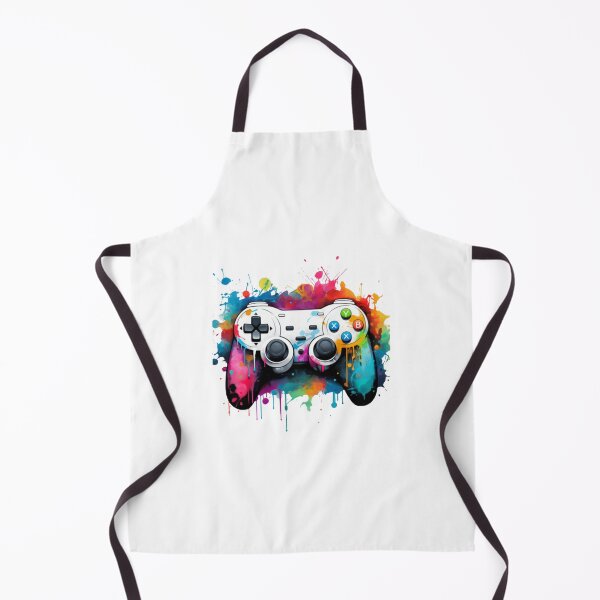 Item preview, controllers in watercolor version colored with blue green and pink designed and sold by ale2205.