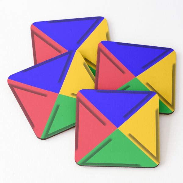 Item preview, Four color triangle shape art customized  designed and sold by theparkfact0.