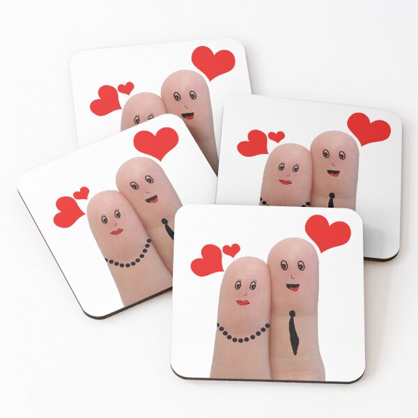 Item preview, Amantes | Ilustración de los dedos del amor designed and sold by ArtelPrints.
