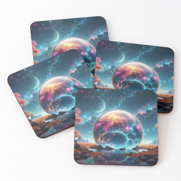 Item preview, Cosmic Reflections A Celestial Dance of Light and Colour designed and sold by ArtComixHaven.