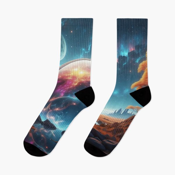 Item preview, Cosmic Reflections A Celestial Dance of Light and Colour designed and sold by ArtComixHaven.