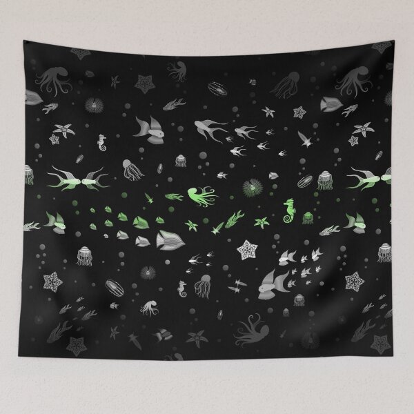 Item preview, Sea of Pride - Agender Flag designed and sold by StephOBrien.