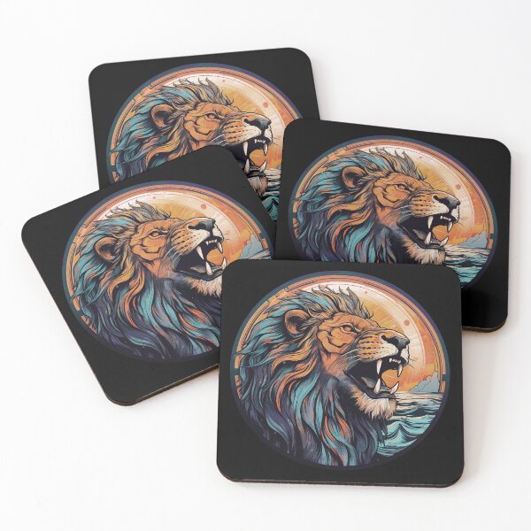 Item preview, Animal Art | Lion emblem designed and sold by Fractal-Graphic.