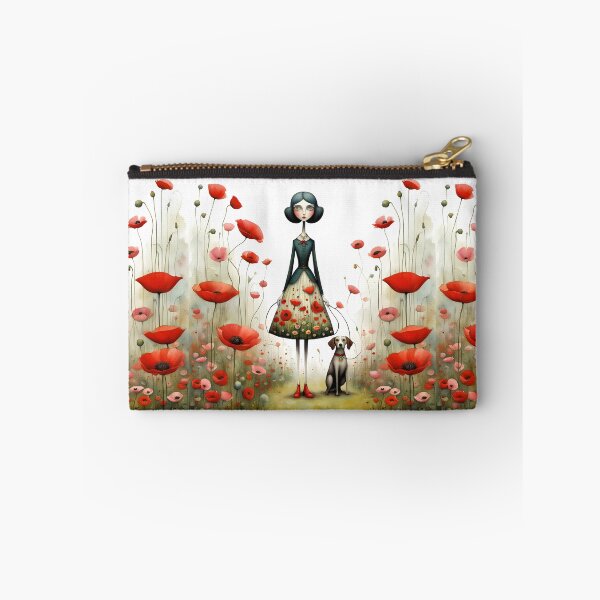 Item preview, Doll with dog and poppies designed and sold by Coolparrotgirl.