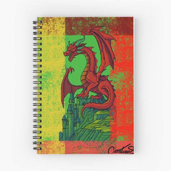 Aperçu de l'œuvre Dragon gardant un château créée et vendue par happyemotions.