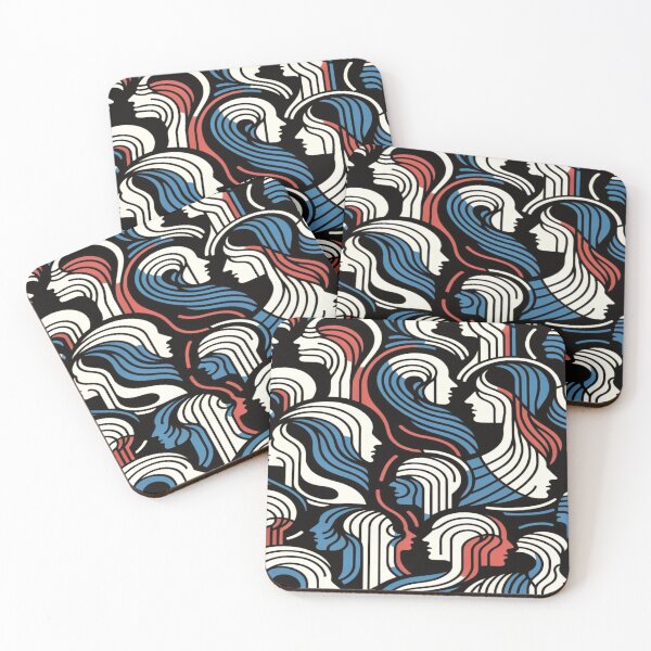 Item preview, Abstract Faces in Contrast - Modern Art Design designed and sold by delohill.