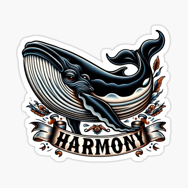 Soul Harmony: Whale Dancing with Nature Sticker