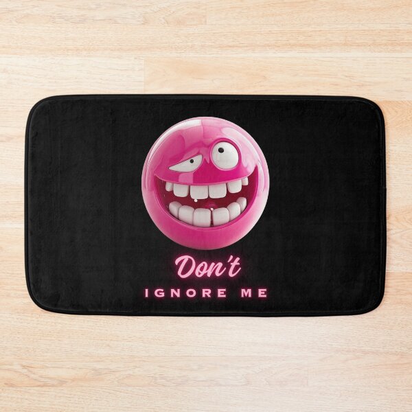 Item preview, Don't ignore me - pink emoticon designed and sold by silent-violin.