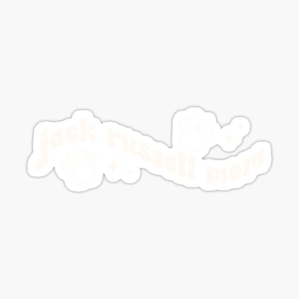 Item preview, Jack Russell Dog Mom Retro Graphic Cream White designed and sold by shopfashionnerd.