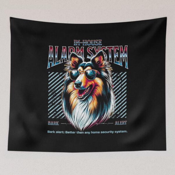 Item preview, Bark Alert Collie Dog designed and sold by RedDesignSyc.