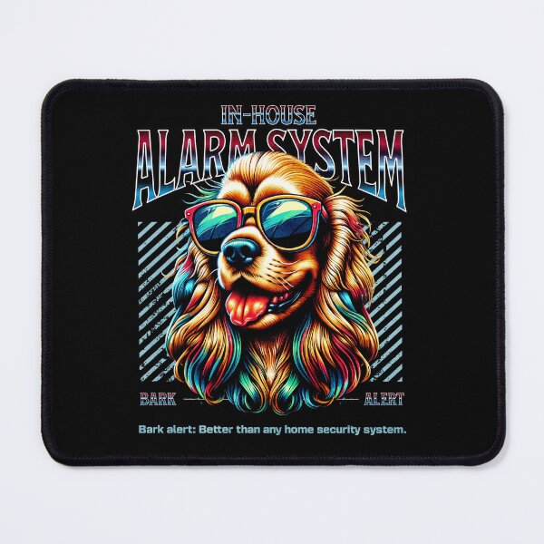 Item preview, Bark Alert Cocker Spaniel Dog designed and sold by RedDesignSyc.