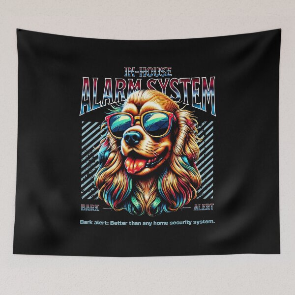 Item preview, Bark Alert Cocker Spaniel Dog designed and sold by RedDesignSyc.