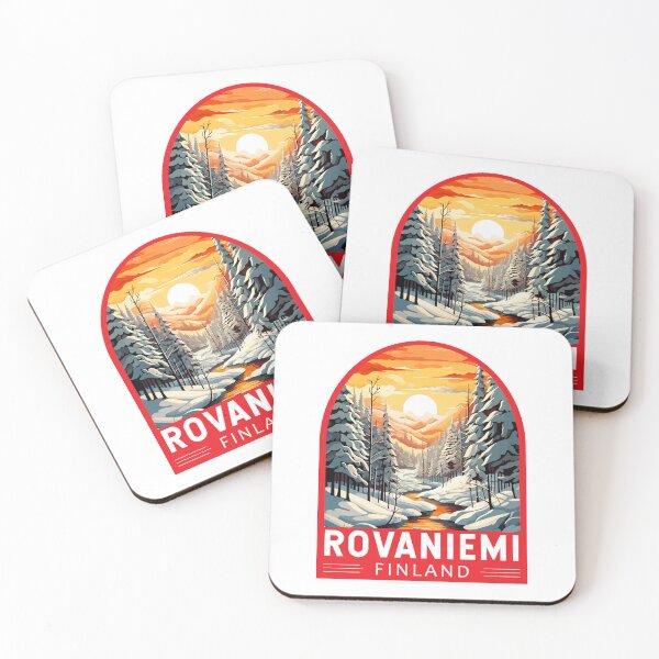 Item preview, Rovaniemi Finland Travel Art Emblem designed and sold by KrisSidDesigns.