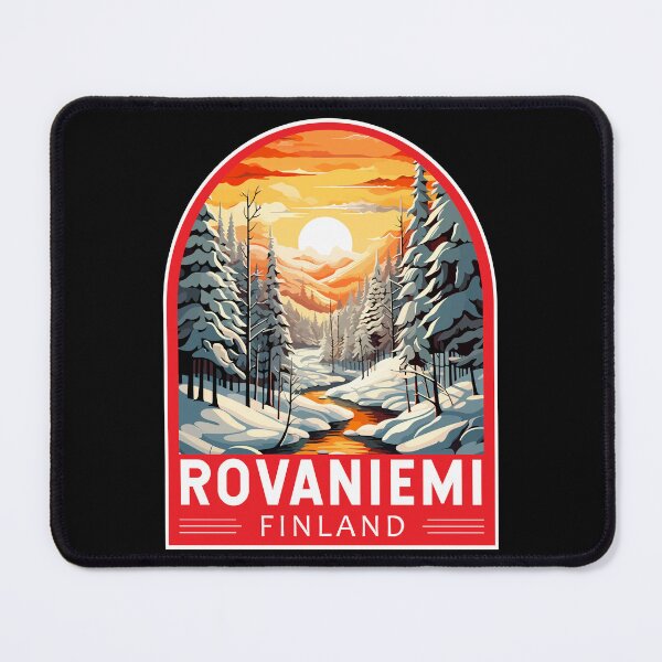 Item preview, Rovaniemi Finland Travel Art Emblem designed and sold by KrisSidDesigns.