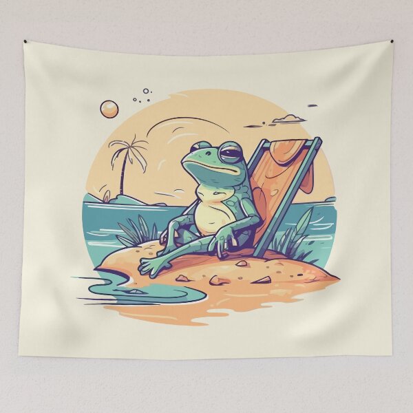 Item preview, Frog Chilling on the Beach designed and sold by Amir Faysal.