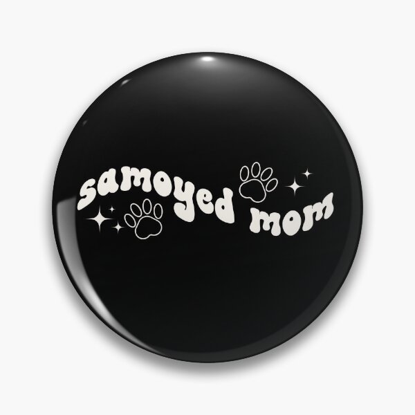 Artikelvorschau, Samoyed Dog Mom Retro Graphic Cream White entworfen und verkauft von shopfashionnerd.