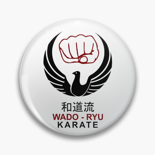 Item preview, Karate Wado-Ryu Whispers Kanji Cloaked Elegance White2 Design designed and sold by LuizSilva1983.