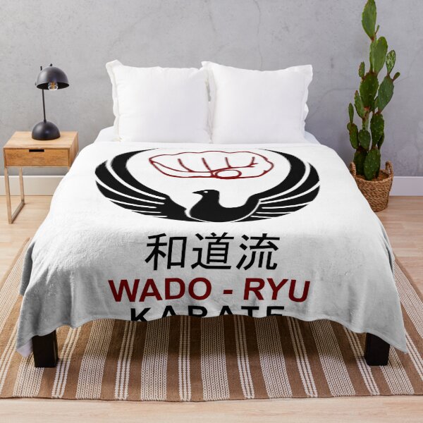 Item preview, Karate Wado-Ryu Whispers Kanji Cloaked Elegance White2 Design designed and sold by LuizSilva1983.