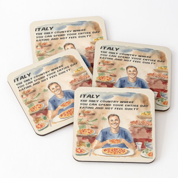 Item preview, Italy: The only country where you can spend your entire day eating and not feel guilty designed and sold by @ndrys.