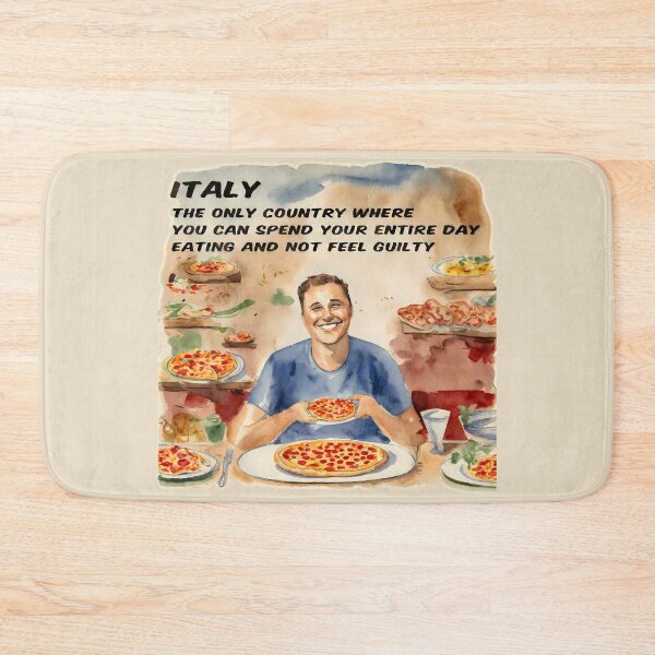 Item preview, Italy: The only country where you can spend your entire day eating and not feel guilty designed and sold by @ndrys.