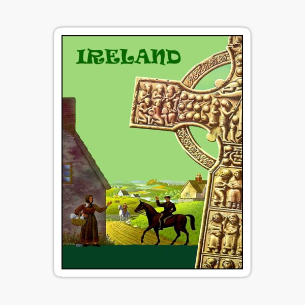 Item preview, IRELAND : Vintage Travel and Tourism Advertising Print designed and sold by posterbobs.
