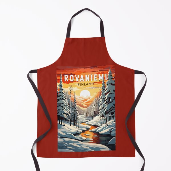 Item preview, Rovaniemi Finland Travel Art Vintage designed and sold by KrisSidDesigns.