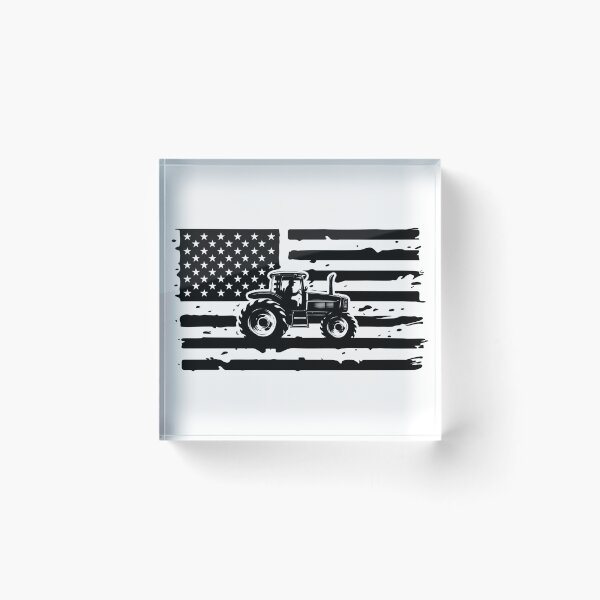 Item preview, USA Farm Tractor, US Farmer, Distressed American Flag designed and sold by ArtAlexDesign.
