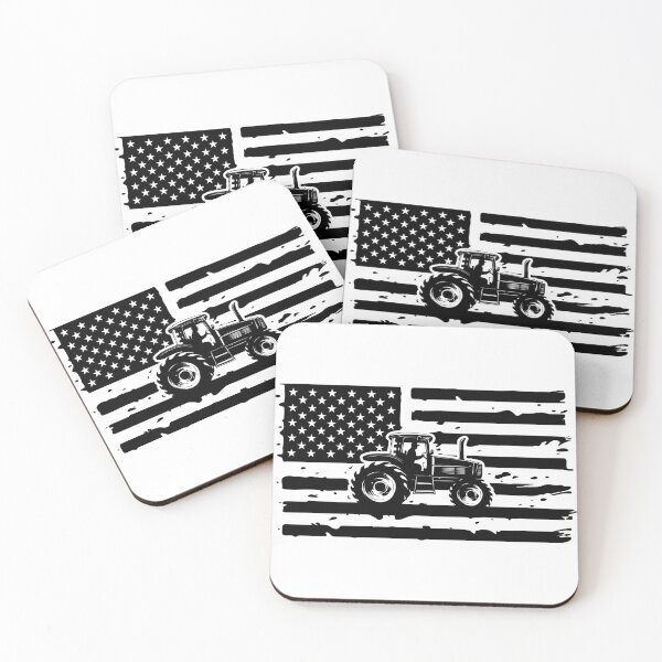 Item preview, USA Farm Tractor, US Farmer, Distressed American Flag designed and sold by ArtAlexDesign.
