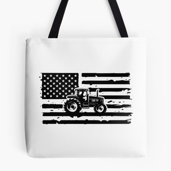Item preview, USA Farm Tractor, US Farmer, Distressed American Flag designed and sold by ArtAlexDesign.