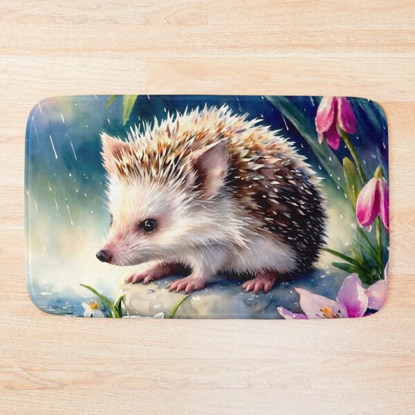 Item preview, The hedgehog gets wet in the rain designed and sold by M-Y-A-R-T-.