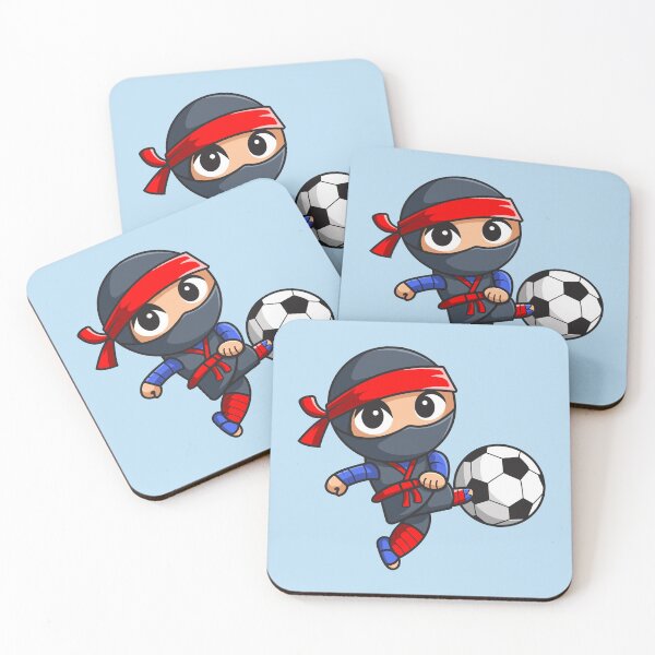 Item preview, Chibi Ninja Kicking a Soccer Ball designed and sold by Charcoalart.