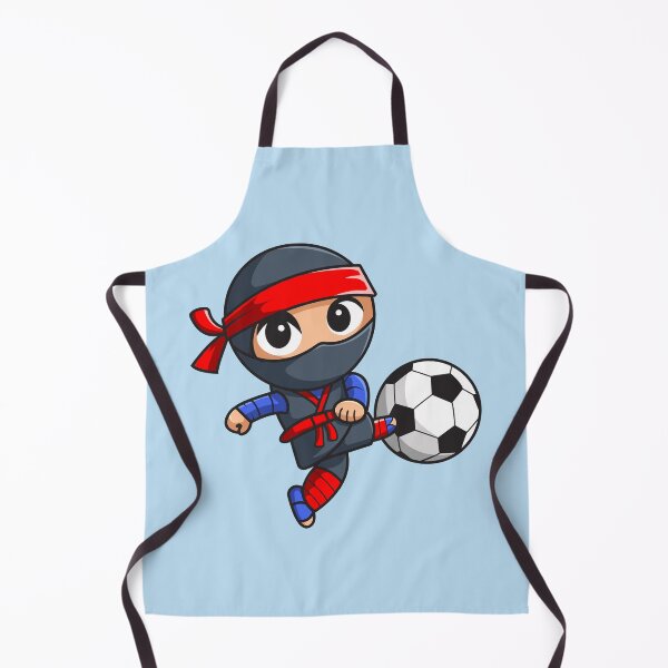 Item preview, Chibi Ninja Kicking a Soccer Ball designed and sold by Charcoalart.