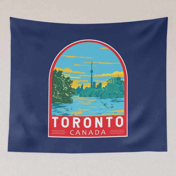 Item preview, Toronto Canada Travel Art Emblem designed and sold by KrisSidDesigns.