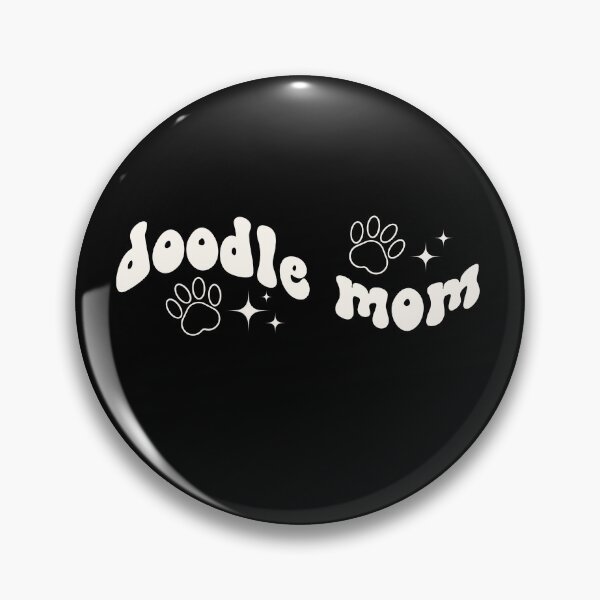 Item preview, Doodle Dog Mom Retro Graphic Cream White designed and sold by shopfashionnerd.