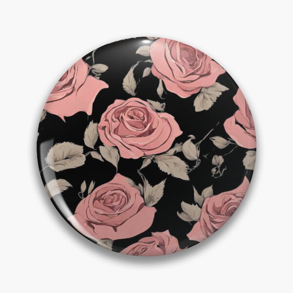 Item preview, Vintage Retro Red Roses Big Pattern designed and sold by Trendz by Ami.