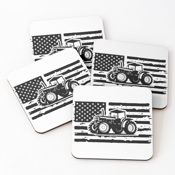 Item preview, USA Farm Tractor, US Farmer, Distressed American Flag designed and sold by ArtAlexDesign.