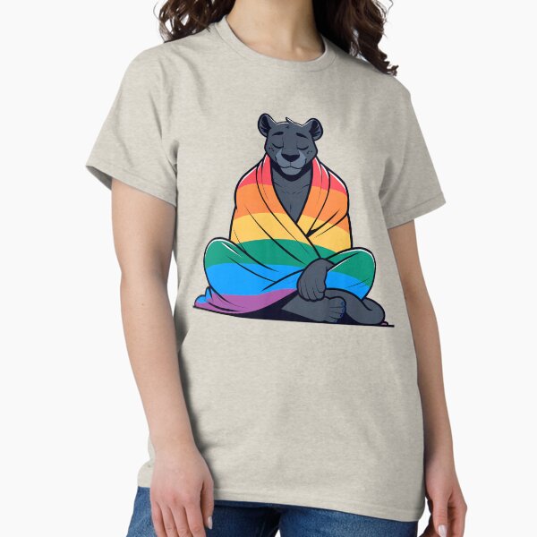 Item preview, Comfy Womfy Furry Pride Panther LGBTQ Rainbow designed and sold by BlueBullBazaar.