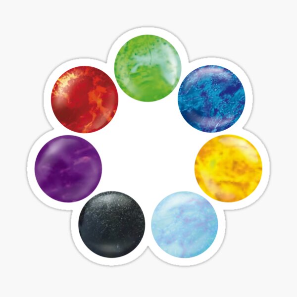 Materia Circle (White) Sticker