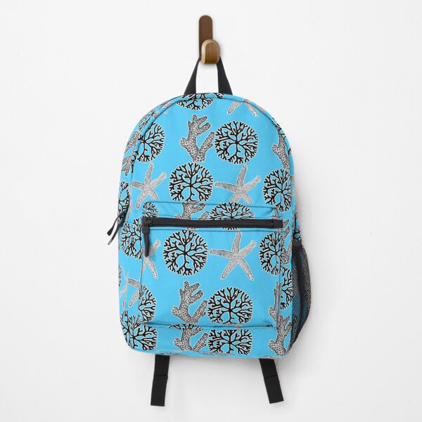 Item preview, Protect the Reef: Seaweed & Starfish  Coral Crew on Light Blue Background designed and sold by IraNiva.