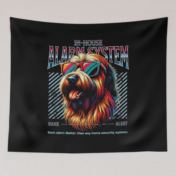 Item preview, Bark Alert Briard Dog designed and sold by RedDesignSyc.