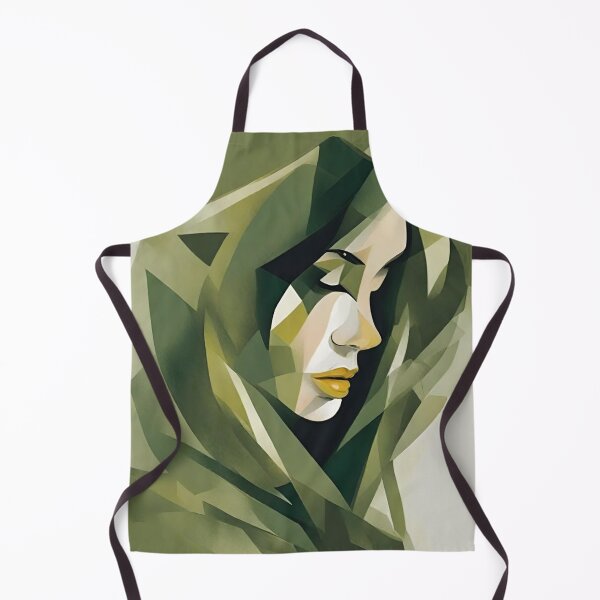 Item preview, Green Woman Portrait - Olive Beauty Lyric designed and sold by BPMagic.